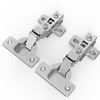 Chibery 10 Pack Half Overlay Cabinet Hinges, Regular Standard Closing