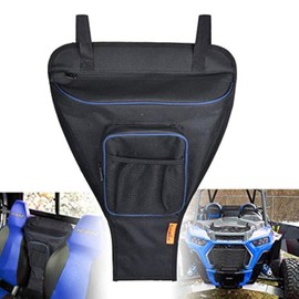 Goldfire RZR XP Accessories,1680D UTV Gear Bag Cab Pack Center Seat Storage Tool Bag Between Seat Shoulder Bag For Polaris Razor 570 800 S 900 1000 XP (Blue Piping)