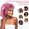 Abeillo Silk Sleep Bonnets for Women, 1PC Adjustable Satin Night