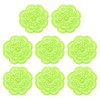 uxcell Crochet Doilies, 8Pcs 4" Cotton Woven Fabric Coasters, Lace