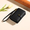 RNIEGA Women's Bifold Genuine Leather Lightweight Folding Wallet with Coin