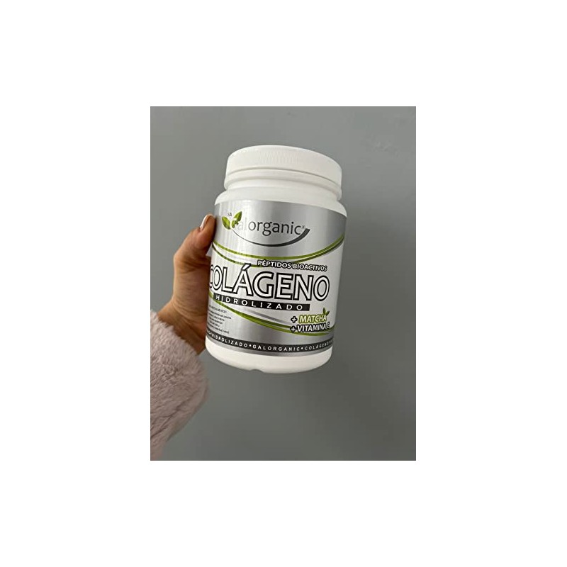 Colágeno Hidrolizado. Adicionado con Matcha y Vitamina C. 500 Gramos.
