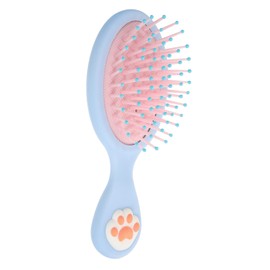 FRCOLOR Cat Claw Hair Brush for Girls Cute Portable Detangling Brush Small Size for Toddlers Soft Cushion for Gentle Styling for Travel and Daily Use