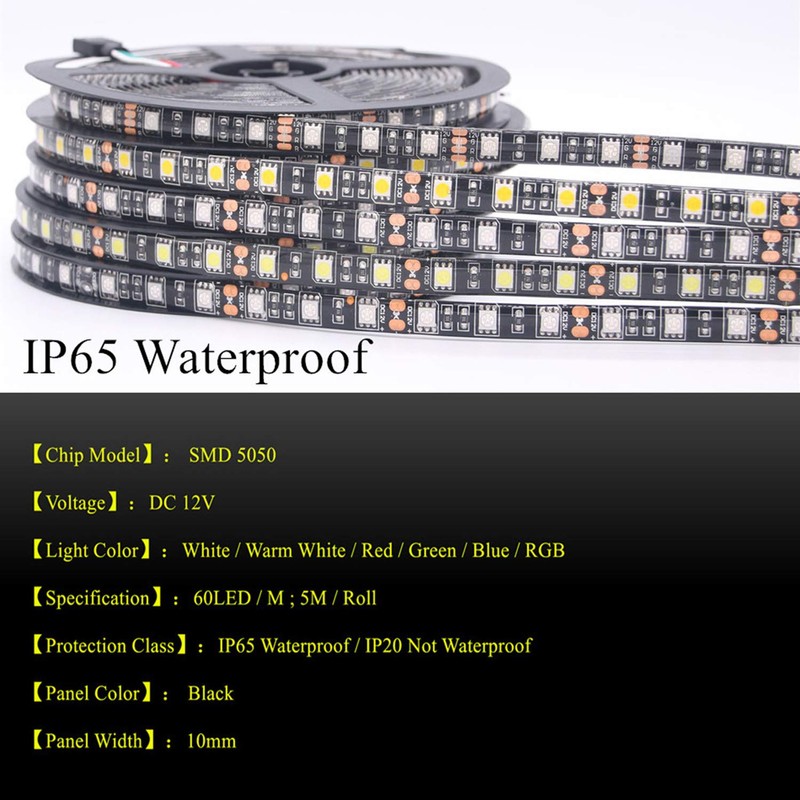 FOLGEMIR 5 m LED Strip, Cold White, 5050, 300 LEDs