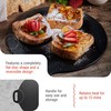 Victoria 12-Inch Cast Iron Tawa Dosa Pan, Pizza Pan with