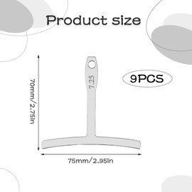 Guitar Radius Gauge,9 PCS Guitar Under String Radius Gauge,Guitar Understring Radius Gauge Guitar Understring Radius auge for Acoustic Musical Instrument Luthier Tools Musical Instrument Accessories
