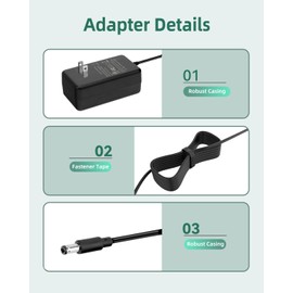 15V Speaker Charger Compatible with Turtlebox Gen 2 &3 : Loud! Outdoor Portable Bluetooth 5.0 Speaker Power Cord