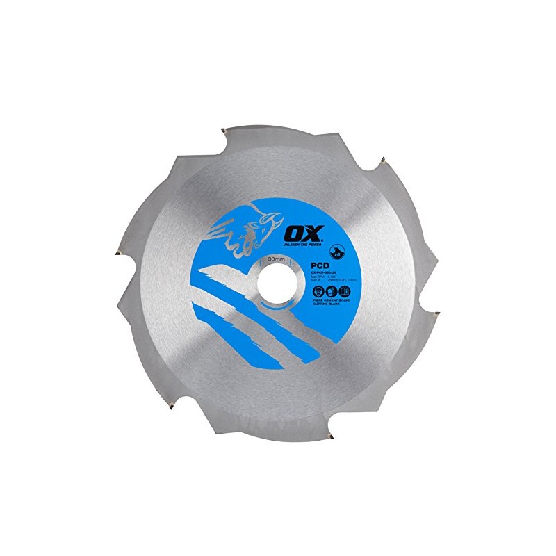 OX Fibre Cement Cutting Blade - 6 Teeth - 250/30mm