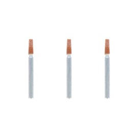 Dremel 997 Corundum Grinding Tip - Accessory Set for Multifunctional Tool with 3 Grinding Tips 3.4 mm for Sharpening, Smoothing and Grinding Metal, Castings, Welded Connections, Rivets and Rust