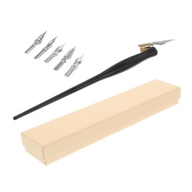 SHINEOFI Vintage Calligraphy Pen Metal Dip Pen Calligraphy Practice Gothic Design