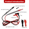 Digital Multimeter with Precision Sharp Leads, 1000v 20a Clamp Tester,