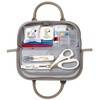 Misasa Snoopy Sewing Set, Kraft Bag, Round Type, Gray NO.8651