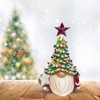 Christmas Tree Gnome Santa Claus Resin Faceless Dwarf Statue Christmas