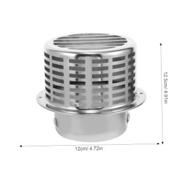 DOITOOL Stainless Steel Exhaust Vent Cap Wall-Mounted Cover for Range Hoods Material Easy to Install Protects from Rain Proper Airflow and Smoke Extraction