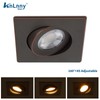 KnLnny Ware Square Oil Rubbed Bronze 4 Inch Led Recessed