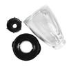 HQRP Glass Round Replacement Blender Jar Set Compatible with Oster