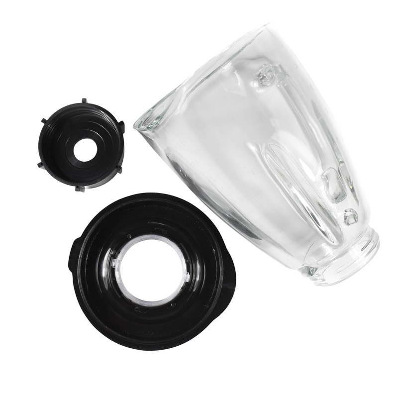 HQRP Glass Round Replacement Blender Jar Set Compatible with Oster