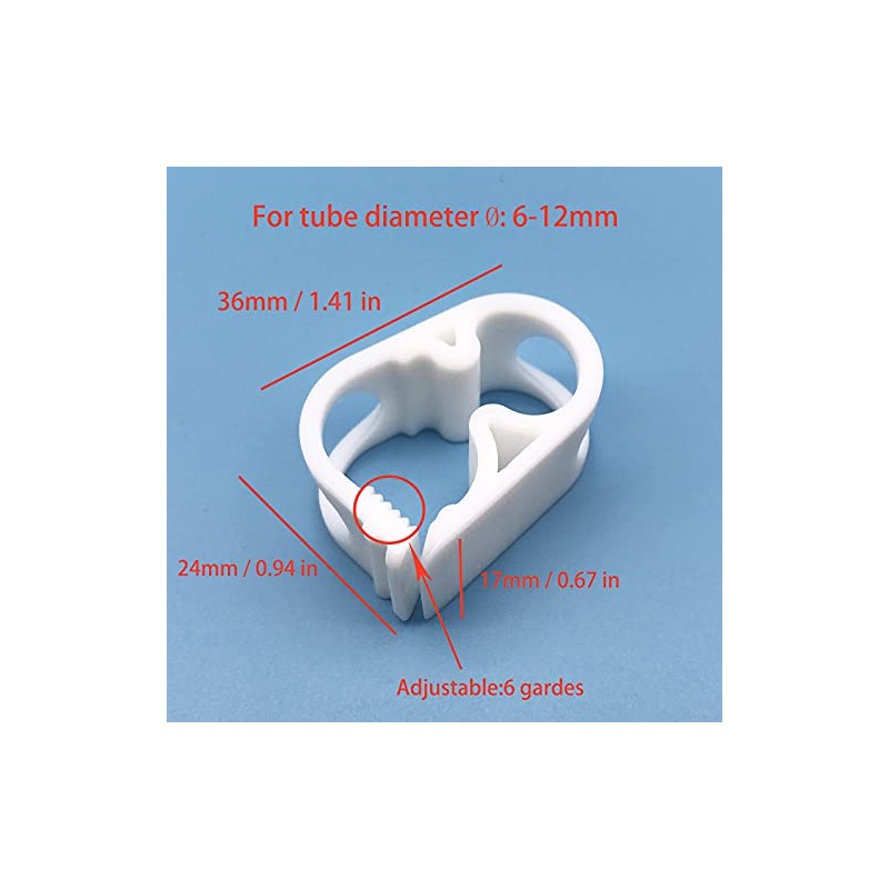 High Temperature Resistant PBT Plastic Tubing Clamps Flow Control Hose