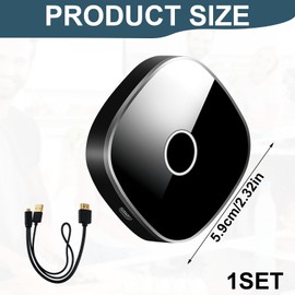 Chromecast, Chromecast Device for TV, 2.4/5G Dual Band 4K HD Wireless HDMI Dongle Support Miracast/DLNA/Airplay for Android/IOS/Windows/Mac OS/HDTV/Monitor/Projector, Plug and Play