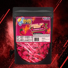 Gamer Bytes Strawberry Super Sour Candy 4 oz Resealable Bag
