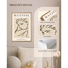 Matisse Framed Wall Art Black Beige Women Face Line Art