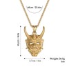 BREGO Men’s Halloween Costume Devil Skull Head Pendant Necklace