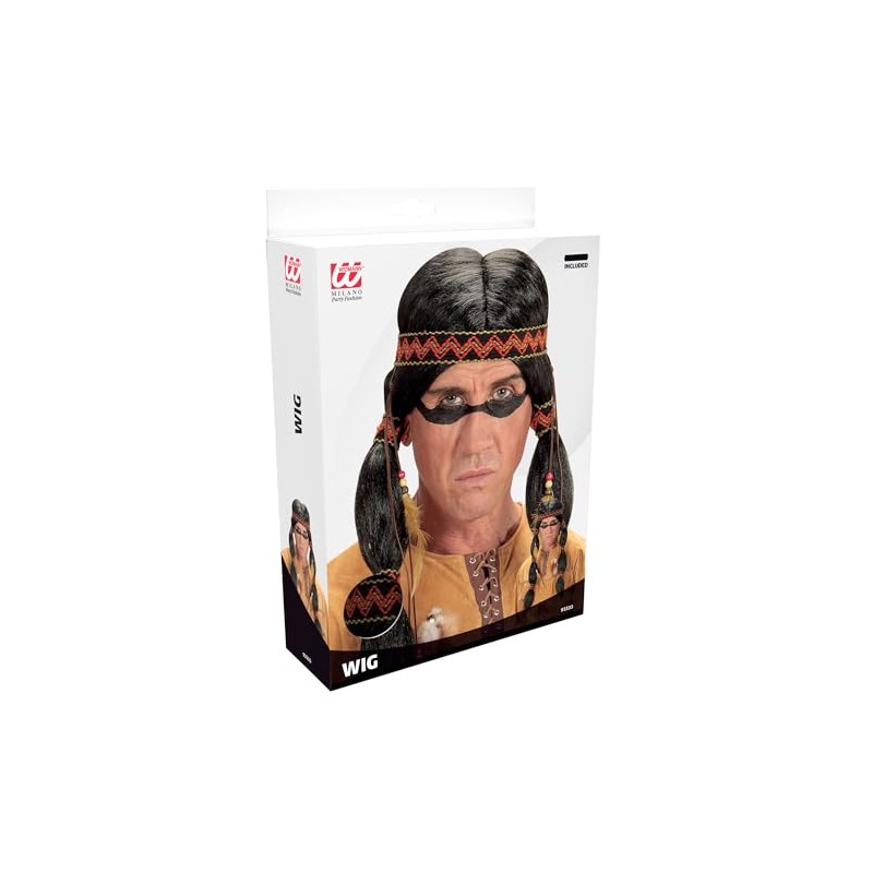 W WIDMANN Milano Party Fashion - Men's Indian Wig
