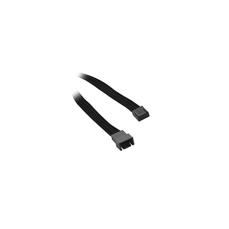 CableMod ModFlex Sleeved 4-pin Fan Cable Extension (Black, 90cm)
