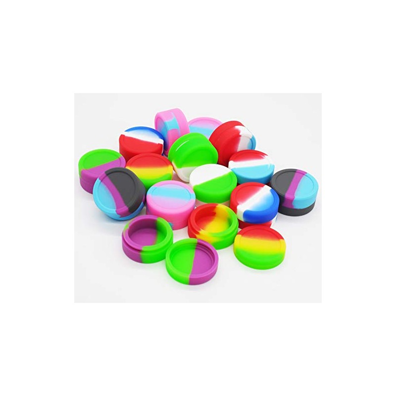 KUVIS 11ml Silicone Wax Container with Round Shape Non-stick (25)