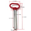 5/8" x 4" Red Handle Detent Pin ,Head Towing Hitch