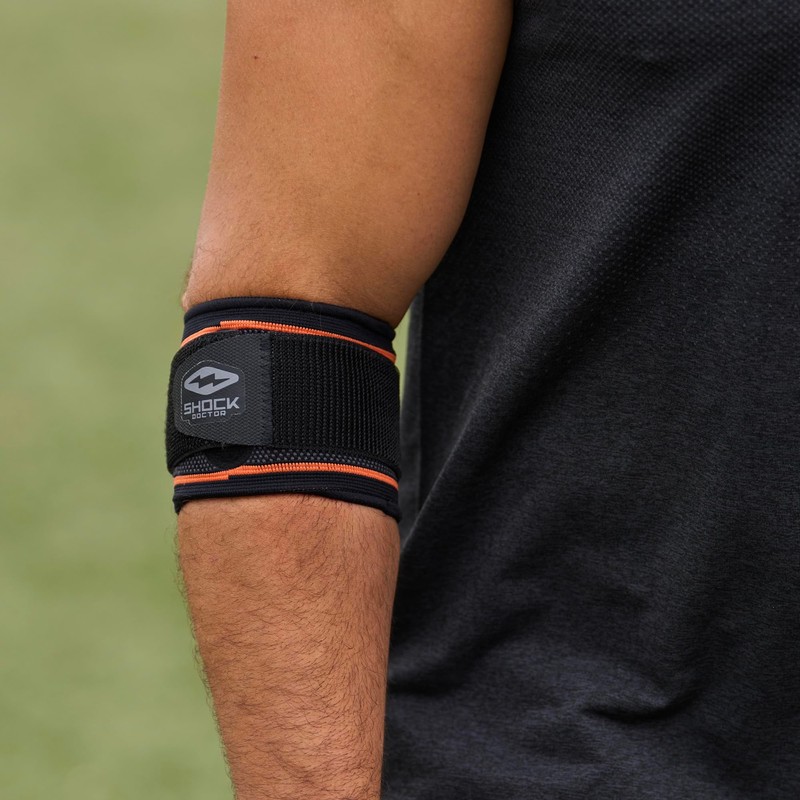 Shock Doctor Compression Knit Tennis/Golf Elbow Sleeve with Gel Support