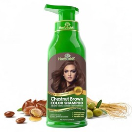 Herbishh - Champú colorante para cabello gris, champú con tinte natural para el cabello, colorea el cabello en minutos, dura hasta de 3 a 4 semanas, 5