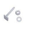 SagaSave 2 Pcs Toilet Seat Screws Plastic Square Toilet Seat