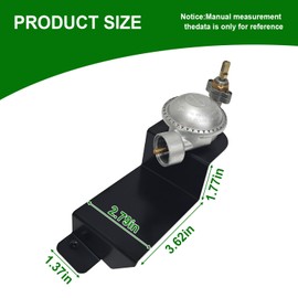 Upgraded 80477 Gas Grill Valve Regulator Compatible with Weber grill regulator Q100/Q120 Series, Replacement Parts for Weber 386001/386002/516002/516501/53060001 Grill Valve Regulator Assembly