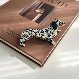 Dalmatian Dog Hair Clips, Animal Small Claw Clips for Women Girls, Acetate Hair Clips, Cute Accessories