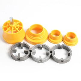 7 pieces of PVC pipe threading tool, equipped with 1/2 inch 3/4 inch 1-inch pipe threading tool, plastic pipe tapping mold set, used for cutting and pipe threading (1 set)