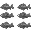 Aoplkzn 6 iron fish cooking tools