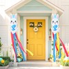 NOVWANG Easter Windsock, 40 Inch 3D Rabbit Bunny Easter Windsock