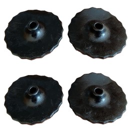 Hunters Saddlery Comfort Gel Bit Guards for Horses Soft Flexible Rubber Protector Rings Stops Pinching and Chafing English Bridle Equestrian (2 Pairs, Black)