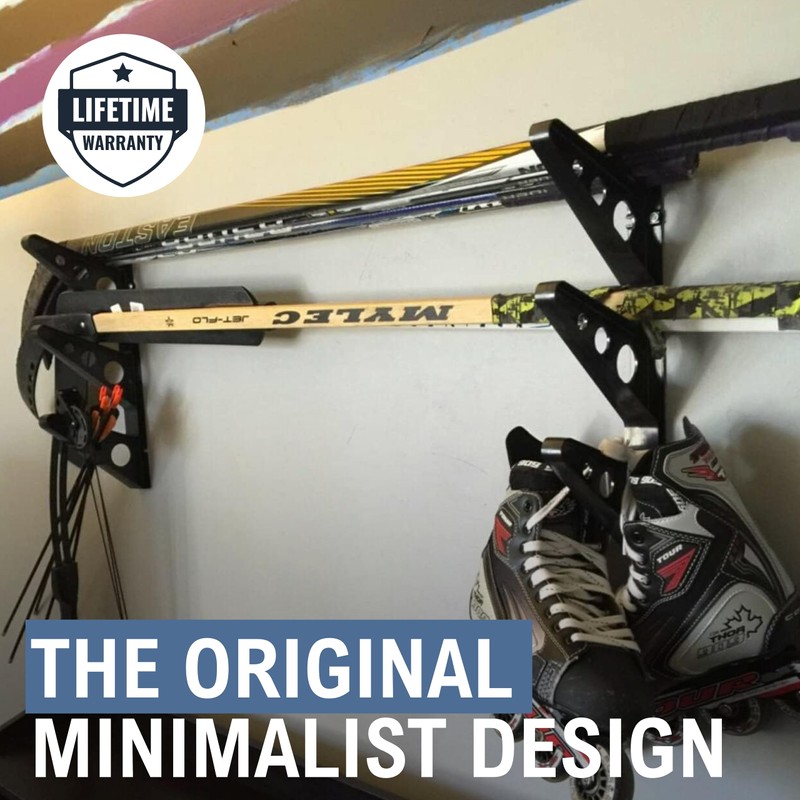 StoreYourBoard Hockey Stick Rack, Wall Mount Garage Storage for Sports