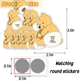 96PCS Winnie Baby Shower Decorations, Winnie Baby Shower Games, Winnie Baby Shower Scratch Off Game,Baby Shower Game Gifts For Winners,Poop Scratch Off Lottery Tickets