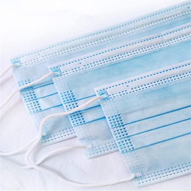 Megaphonic Mouth and Nose Protection - Masks Mouth Guard - Mouth Guard Mask - Disposable Masks - Blue - Pack of 50/100