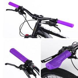 Taicols Puños de Bicicleta, Puños para Manillar de Bicicleta, Empuñaduras de Extremo de Barra de Mango de Goma Reemplazo de Bloqueo único en, Fundas para Manillar de Bicicleta, Antideslizantes