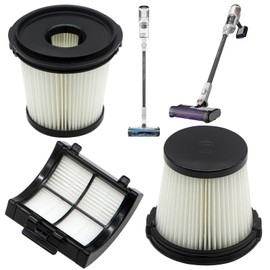 Aolleteau HEPA Filters Compatible with Shark IW3511 Detect Pro Auto-Empty System, Also Compatible with Shark IW1111 Detect Pro Cordless Stick Vacuum, 1 Pack Back HEPA Filter and 2 Pack PreFilters