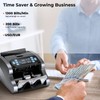 MUNBYN IMC07 Money Counter Machine Count Value, UV/MG/IR/MT/DD, USD/EUR Bill