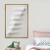 SIGNLEADER Framed Canvas Print Wall Art Symmetrical Raised Fabric Lines