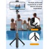 Selfie-Stick, 70 cm Ausziehbares Selfie-Stick-Stativ, Telefonstativ mit Fernbedienung für Gruppen-Selfies/Live-Streaming,