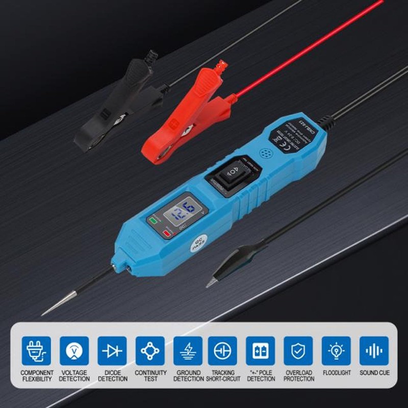 FLEXMAN DC 6~24V 8A Circuit Probe Tester, Multifunctional Car Circuit