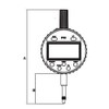 STEINLE 3201 IP65 Digital Dial Indicator 12.5 mm Reading 0.001