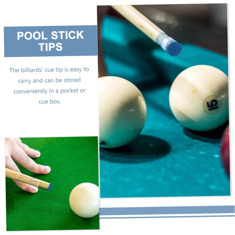 Kisangel Sets Billiard Accessories Billiard Cue Tips Pool Cue Tip